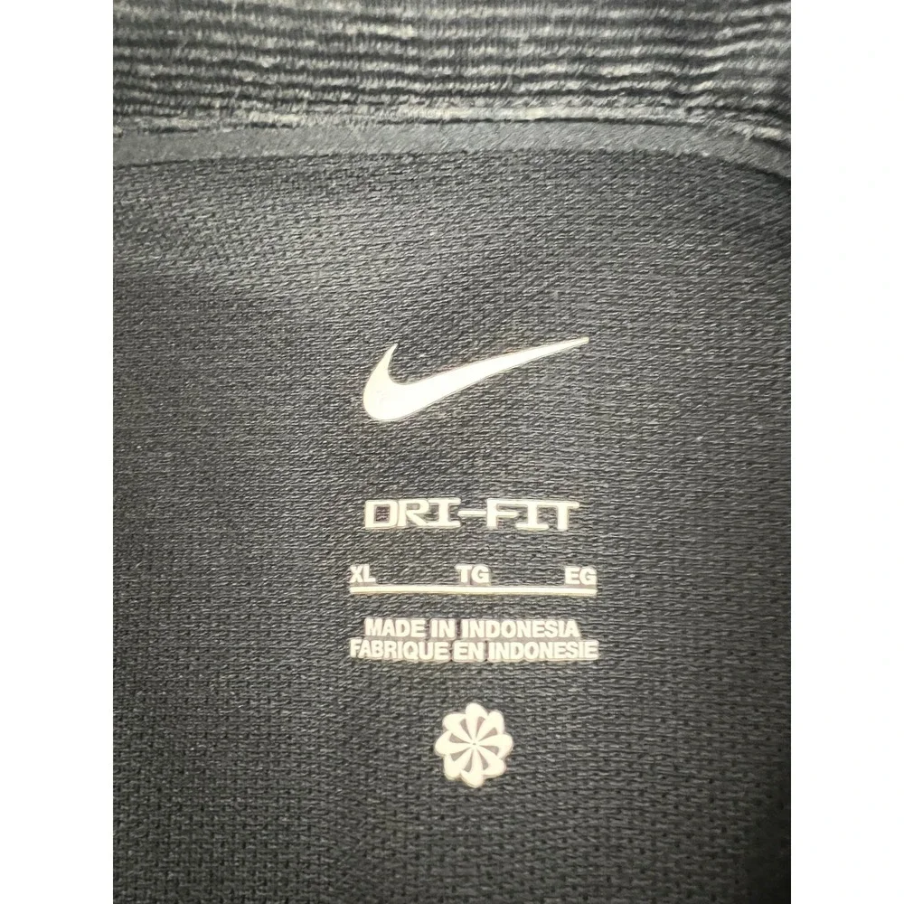 Nike Ohio State Buckeyes Dri-FIT Polo‎ Shirt Mens XL Black Space Dye Golf Top
